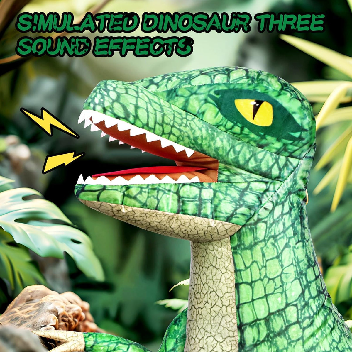 🦖 Remote Control Inflatable Dinosaur – Walking, Roaring, 360° Spinning Fun for Kids 6+