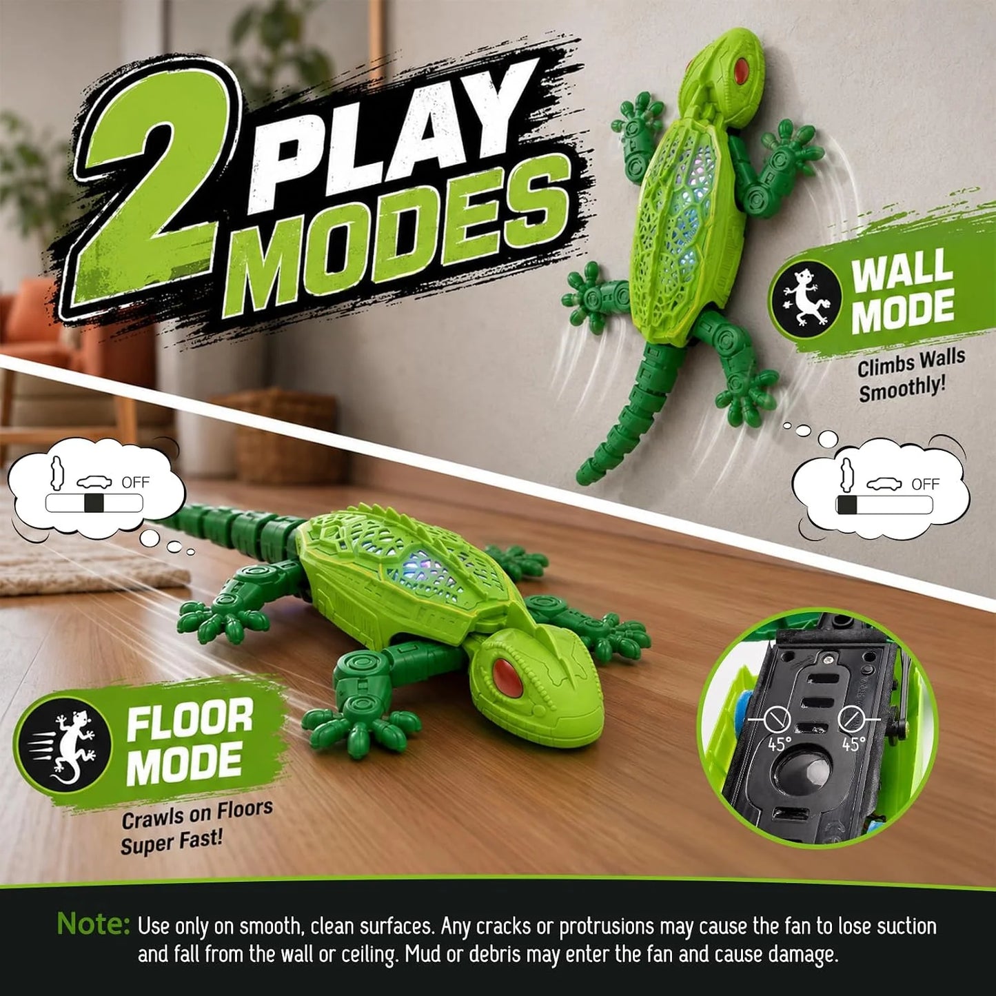 🦎 Remote Control Gecko Toy – Wall Climbing Lizard Gadget for Kids & Pets Fun Play
