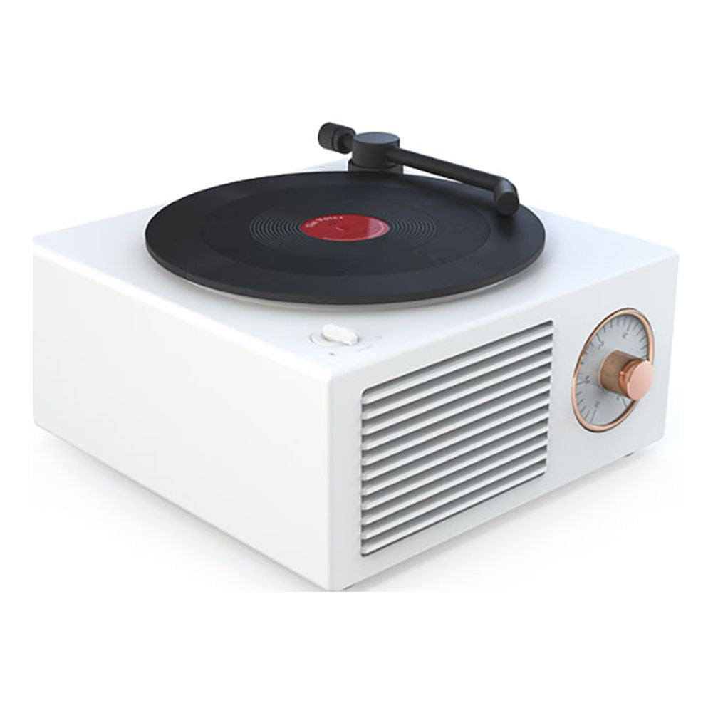 🎵 Retro Mini Wireless Bluetooth Speaker – Vinyl Record Design with Rotating Disc & HD Sound