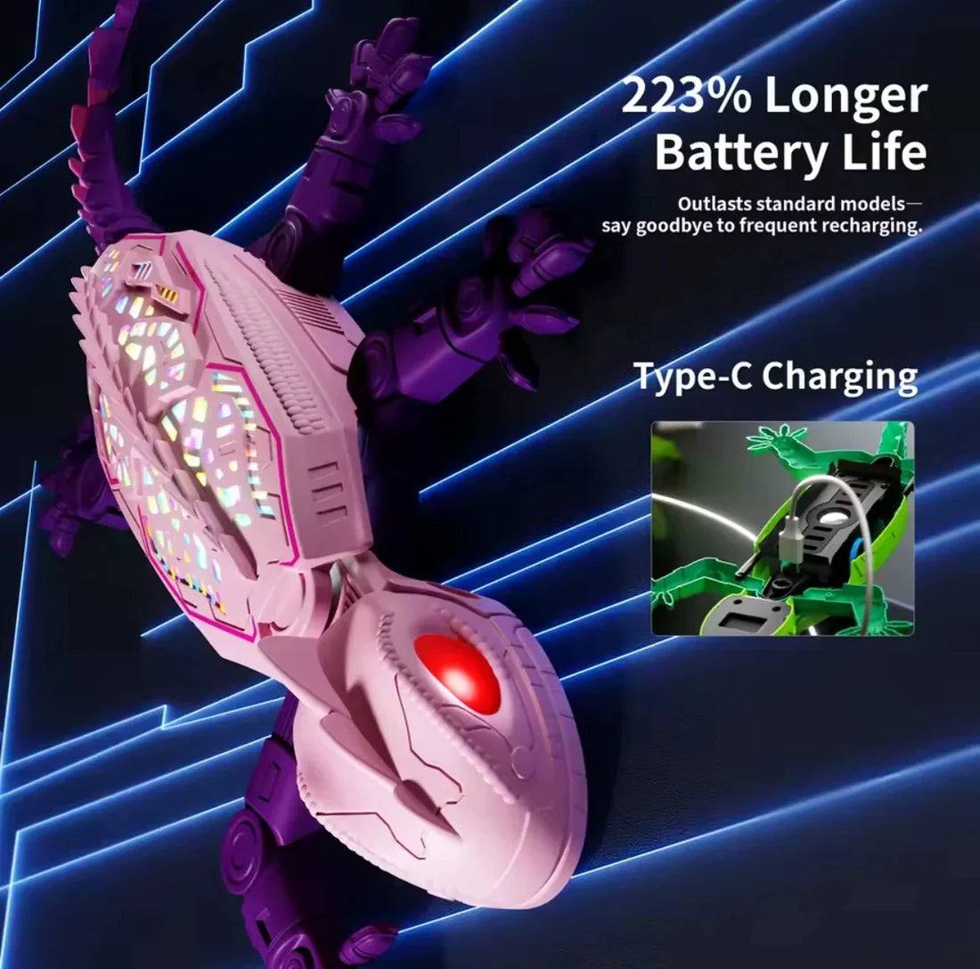 🦎 Remote Control Gecko Toy – Wall Climbing Lizard Gadget for Kids & Pets Fun Play