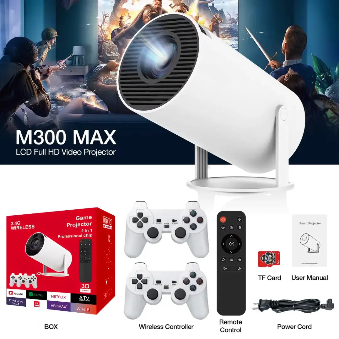 🎮 Retro Game Projector – Thousands of Classic Games, Big Screen, Plug & Play