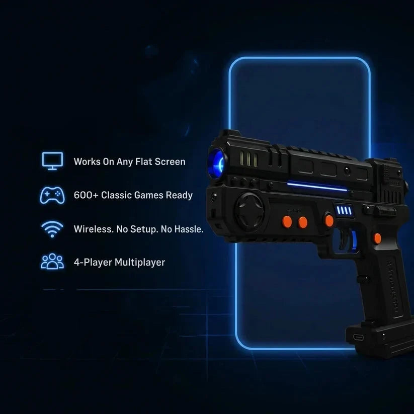 🕹️ Wireless Arcade Light Gun – Bring the Classic Shooting Gallery Home