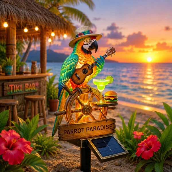 🦜 Solar Parrot Garden Light – Add A Tropical Touch To Your Outdoor Space