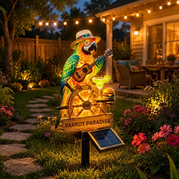 🦜 Solar Parrot Garden Light – Add A Tropical Touch To Your Outdoor Space