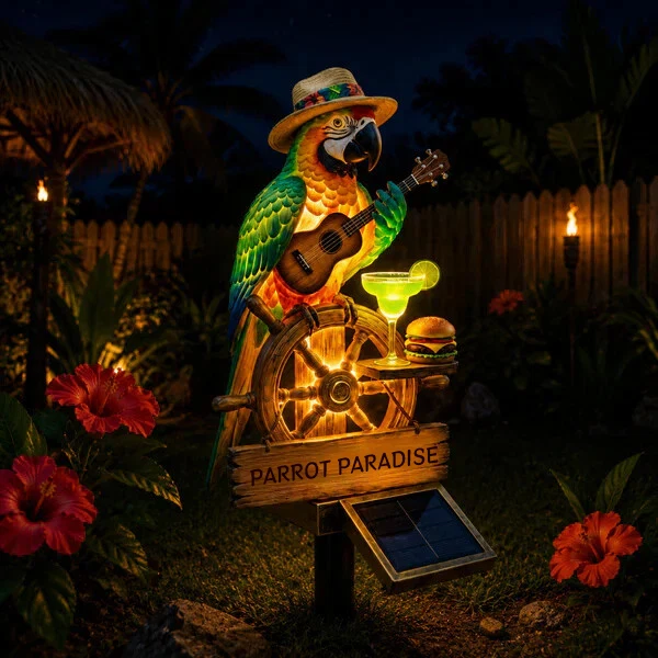 🦜 Solar Parrot Garden Light – Add A Tropical Touch To Your Outdoor Space
