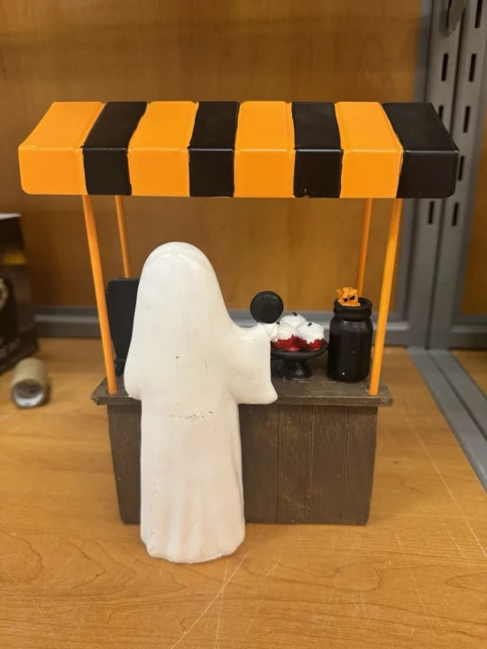 👻 Halloween Coffee Stand Decoration – Cute Mini Café Decor For Desk & Home